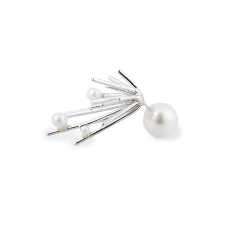 BIG PEARL SILVER DOWN SPARK PIERCE